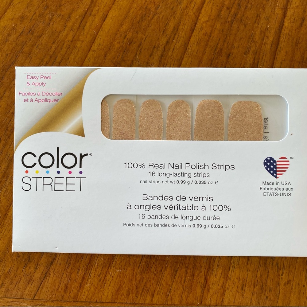 Color Street Press-On Nail Strips NWT “Chelsea Ya Later”
